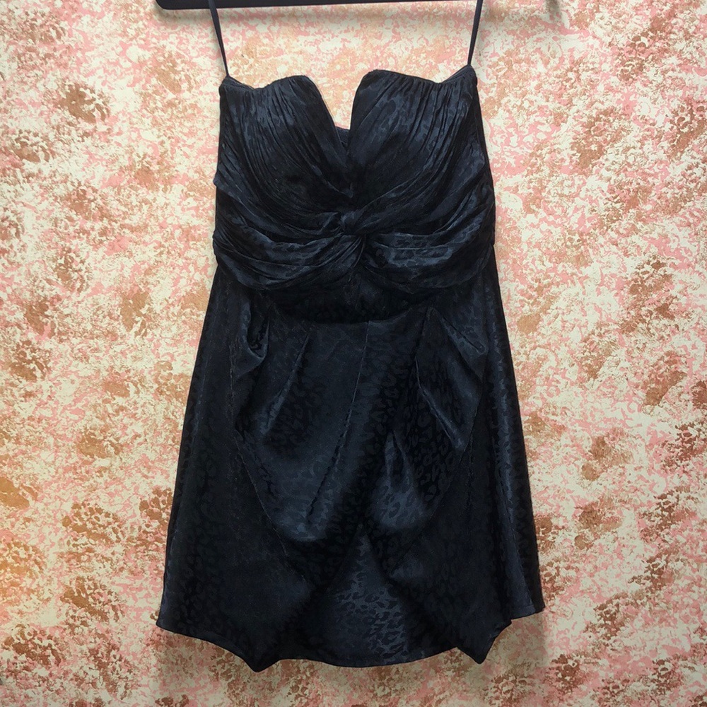 H&M LEAPORD BLACK DRESS FANCY SIZE US 10